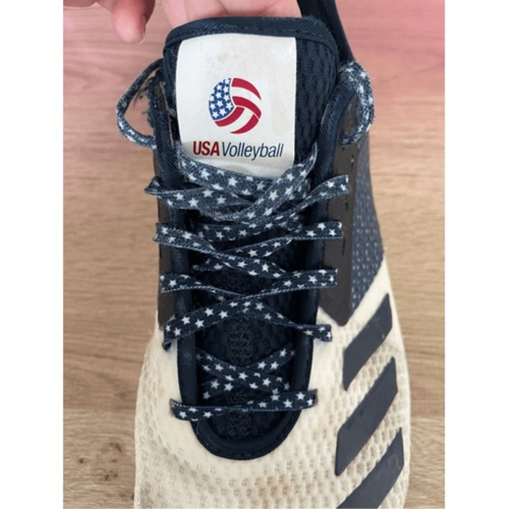 Adidas CrazyFlight‎ X USA Volleyball Shoes Women 6 Navy White Court Indoor Sport - Picture 3 of 11